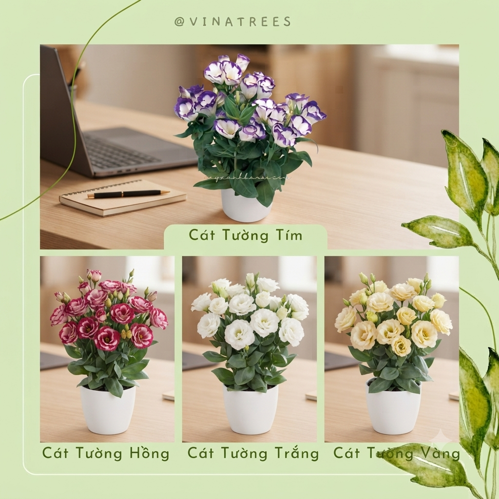 Cây Hoa cát tường để bàn làm việc 